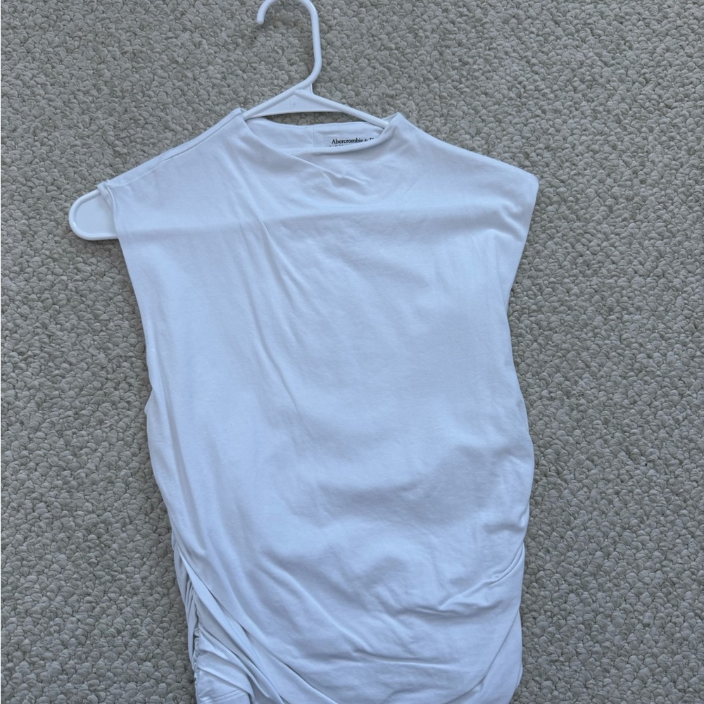 Abercrombie & Fitch White Muscle Tee
